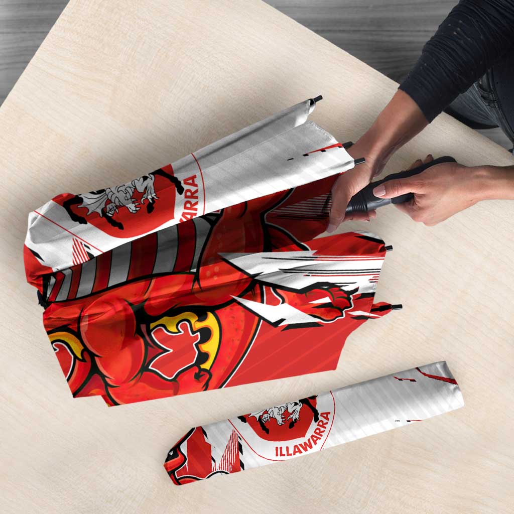 Personalized St. George Illawarra Dragons Umbrella Dynamic Lightning Mascot Rugby Australia