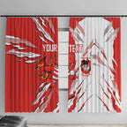 Personalized St. George Illawarra Dragons Window Curtain Dynamic Lightning Mascot Rugby Australia