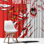 Personalized St. George Illawarra Dragons Window Curtain Dynamic Lightning Mascot Rugby Australia