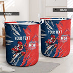Personalized Sydney Roosters Laundry Basket Dynamic Lightning Mascot Rugby Australia
