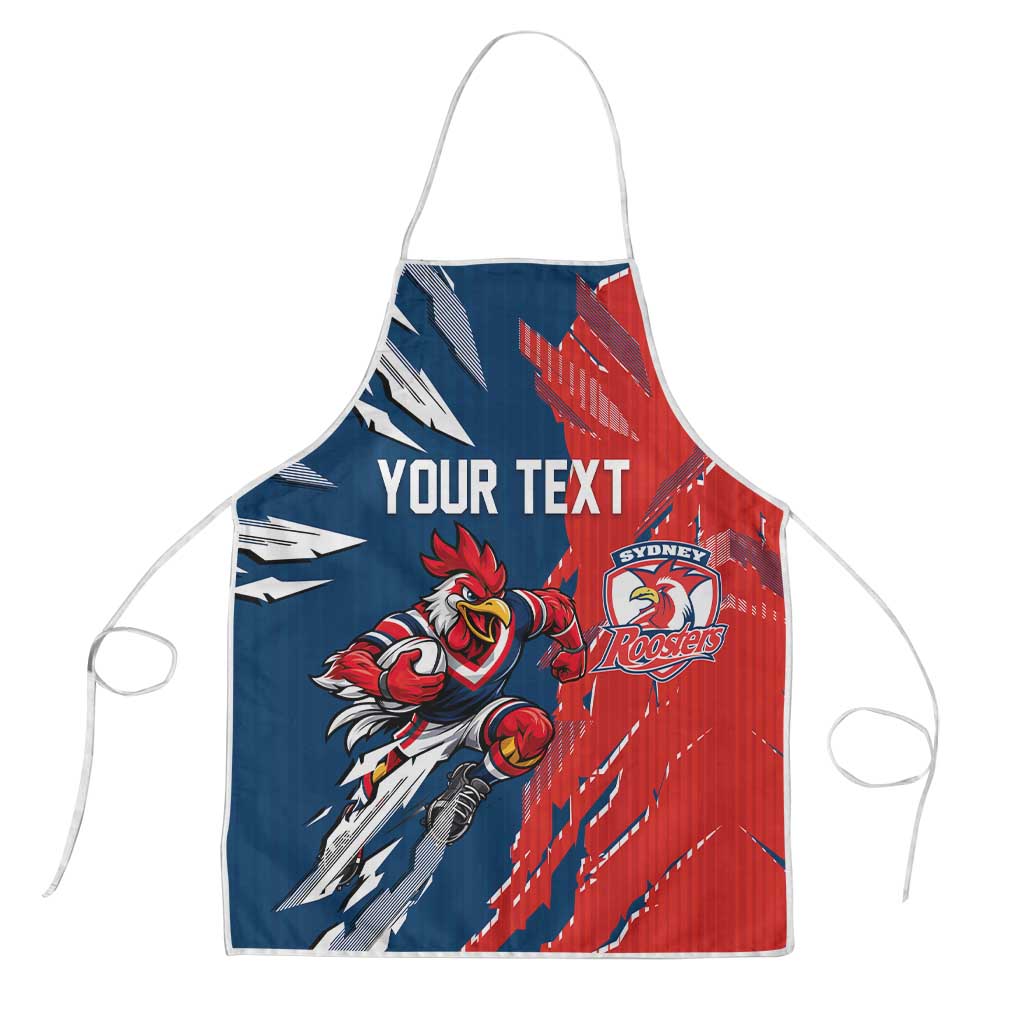 Personalized Sydney Roosters Apron Dynamic Lightning Mascot Rugby Australia