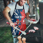 Personalized Sydney Roosters Apron Dynamic Lightning Mascot Rugby Australia