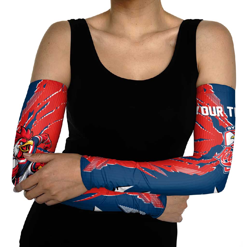 Personalized Sydney Roosters Arm Sleeves Dynamic Lightning Mascot Rugby Australia