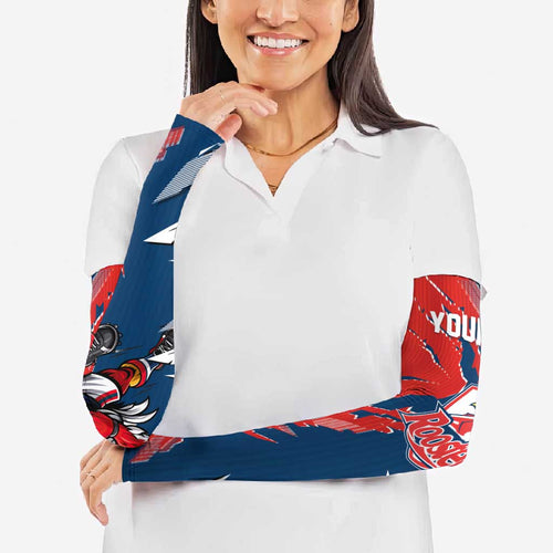 Personalized Sydney Roosters Arm Sleeves Dynamic Lightning Mascot Rugby Australia