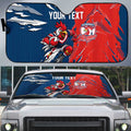 Personalized Sydney Roosters Auto Sun Shade Dynamic Lightning Mascot Rugby Australia