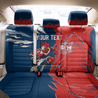 Personalized Sydney Roosters Back Car Seat Cover Dynamic Lightning Mascot Rugby Australia