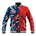 Personalized Sydney Roosters Baseball Jacket Dynamic Lightning Mascot Rugby Australia