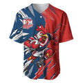 Personalized Sydney Roosters Baseball Jersey Dynamic Lightning Mascot Rugby Australia