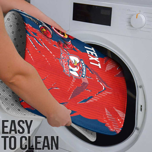 Personalized Sydney Roosters Bathroom Set Dynamic Lightning Mascot Rugby Australia