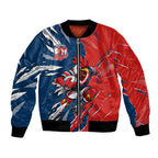 Personalized Sydney Roosters Bomber Jacket Dynamic Lightning Mascot Rugby Australia