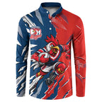 Personalized Sydney Roosters Button Sweatshirt Dynamic Lightning Mascot Rugby Australia