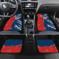 Personalized Sydney Roosters Car Mats Dynamic Lightning Mascot Rugby Australia