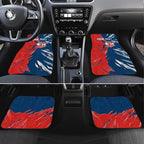 Personalized Sydney Roosters Car Mats Dynamic Lightning Mascot Rugby Australia