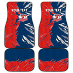 Personalized Sydney Roosters Car Mats Dynamic Lightning Mascot Rugby Australia