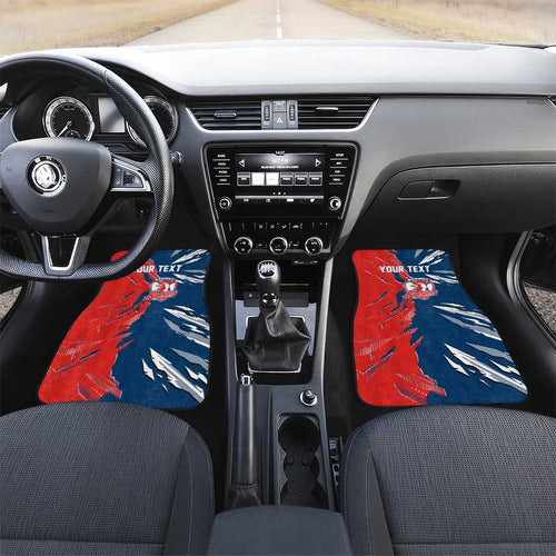 Personalized Sydney Roosters Car Mats Dynamic Lightning Mascot Rugby Australia