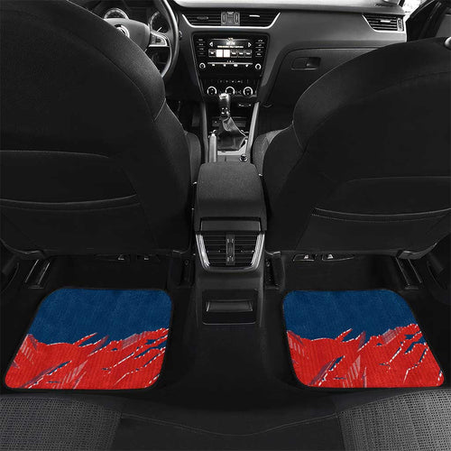 Personalized Sydney Roosters Car Mats Dynamic Lightning Mascot Rugby Australia