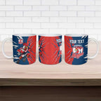 Personalized Sydney Roosters Ceramic Mug Dynamic Lightning Mascot Rugby Australia