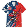 Personalized Sydney Roosters Family Matching Mermaid Dress and Hawaiian Shirt Dynamic Lightning Mascot Rugby Australia