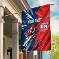 Personalized Sydney Roosters Garden Flag Dynamic Lightning Mascot Rugby Australia