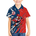 Personalized Sydney Roosters Kid Hawaiian Shirt Dynamic Lightning Mascot Rugby Australia