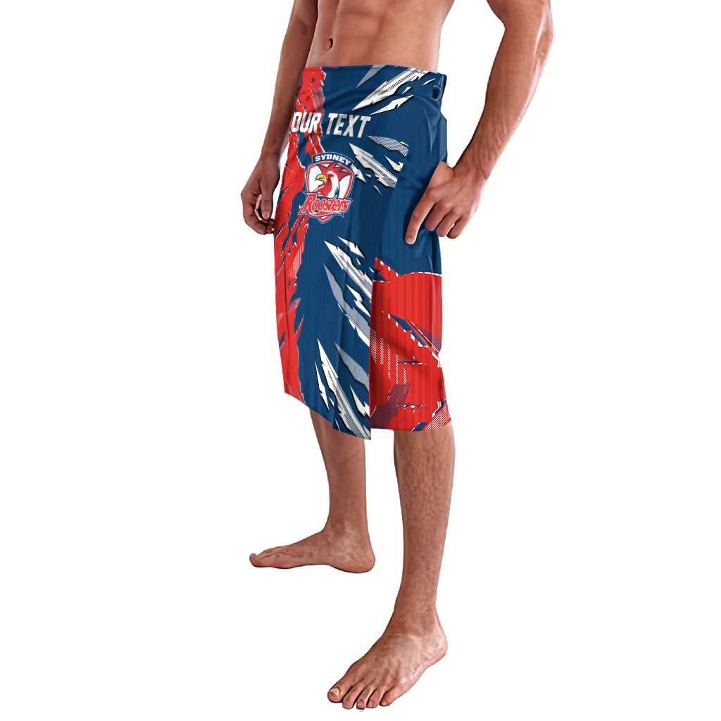 Personalized Sydney Roosters Lavalava Dynamic Lightning Mascot Rugby Australia