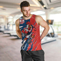 Personalized Sydney Roosters Men Tank Top Dynamic Lightning Mascot Rugby Australia