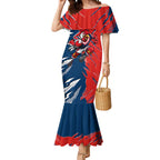 Personalized Sydney Roosters Mermaid Dress Dynamic Lightning Mascot Rugby Australia