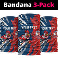 Personalized Sydney Roosters Neck Gaiter Dynamic Lightning Mascot Rugby Australia