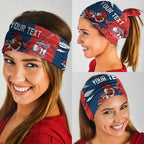 Personalized Sydney Roosters Neck Gaiter Dynamic Lightning Mascot Rugby Australia