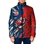 Personalized Sydney Roosters Padded Jacket Dynamic Lightning Mascot Rugby Australia
