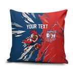 Personalized Sydney Roosters Pillow Cover Dynamic Lightning Mascot Rugby Australia