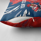 Personalized Sydney Roosters Pillow Cover Dynamic Lightning Mascot Rugby Australia
