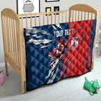 Personalized Sydney Roosters Quilt Dynamic Lightning Mascot Rugby Australia