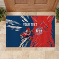 Personalized Sydney Roosters Rubber Doormat Dynamic Lightning Mascot Rugby Australia