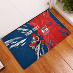 Personalized Sydney Roosters Rubber Doormat Dynamic Lightning Mascot Rugby Australia