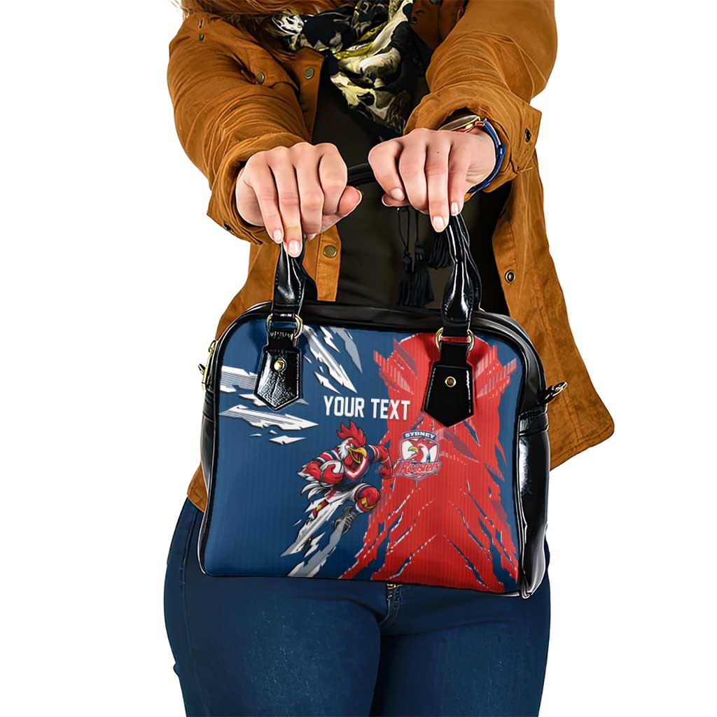Personalized Sydney Roosters Shoulder Handbag Dynamic Lightning Mascot Rugby Australia