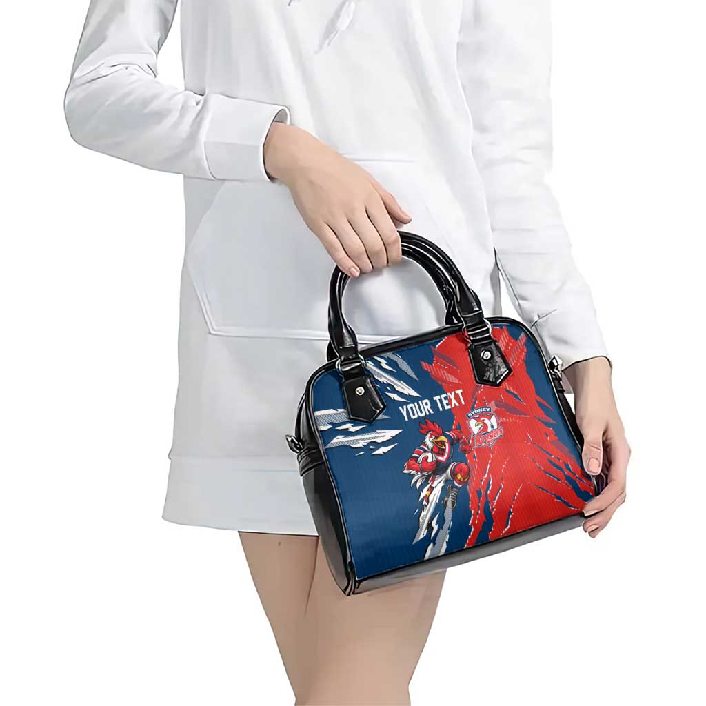 Personalized Sydney Roosters Shoulder Handbag Dynamic Lightning Mascot Rugby Australia