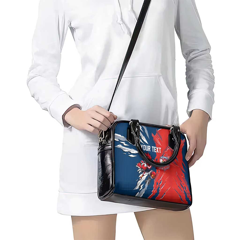 Personalized Sydney Roosters Shoulder Handbag Dynamic Lightning Mascot Rugby Australia