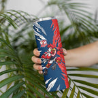 Personalized Sydney Roosters Skinny Tumbler Dynamic Lightning Mascot Rugby Australia