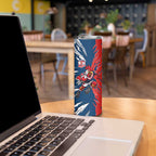Personalized Sydney Roosters Skinny Tumbler Dynamic Lightning Mascot Rugby Australia