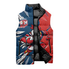 Personalized Sydney Roosters Sleeveless Puffer Jacket Dynamic Lightning Mascot Rugby Australia