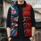 Personalized Sydney Roosters Sleeveless Puffer Jacket Dynamic Lightning Mascot Rugby Australia