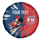 Personalized Sydney Roosters Spare Tire Cover Dynamic Lightning Mascot Rugby Australia