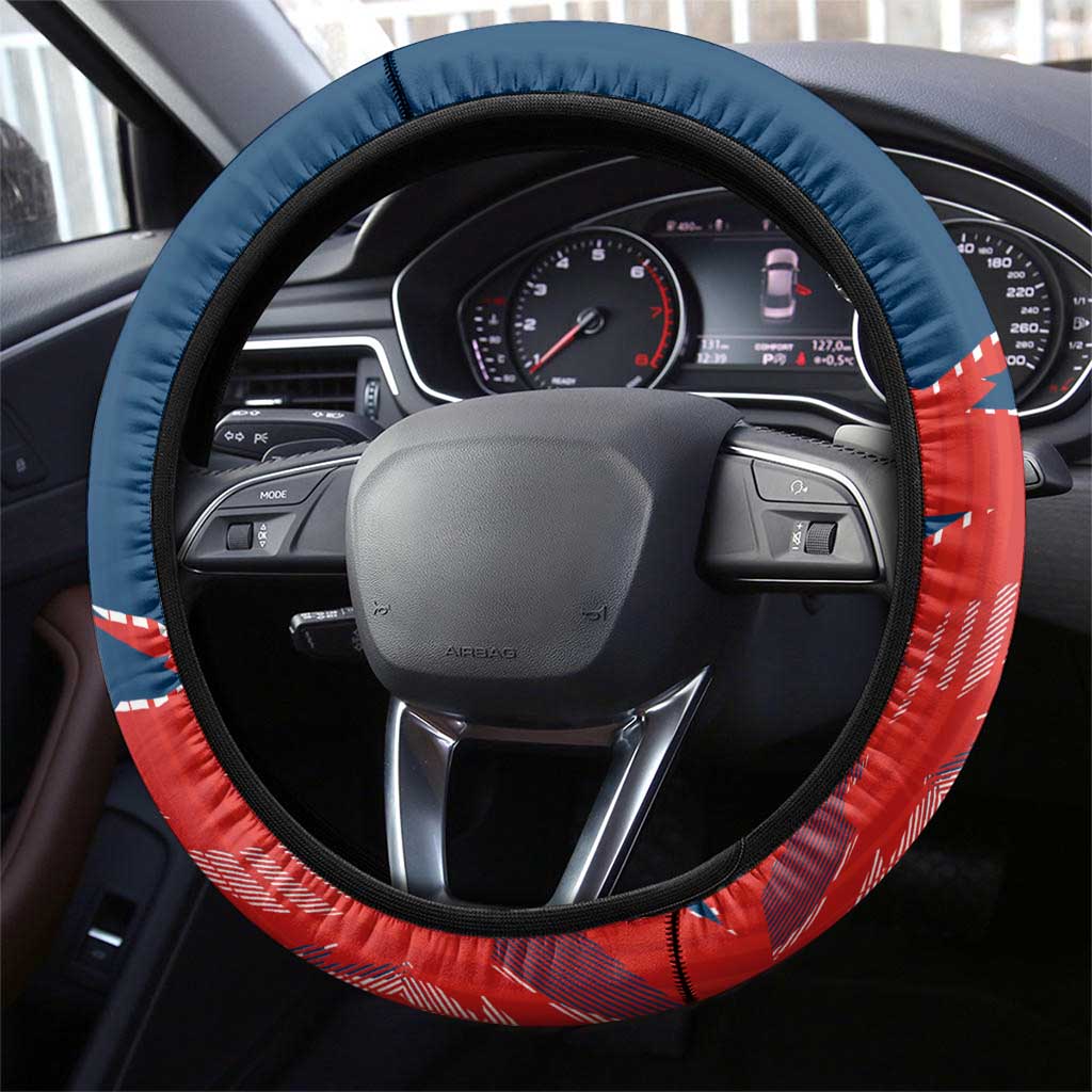 Sydney Roosters Steering Wheel Cover Dynamic Lightning Mascot Rugby Australia