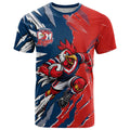 Personalized Sydney Roosters T Shirt Dynamic Lightning Mascot Rugby Australia