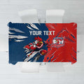 Personalized Sydney Roosters Tablecloth Dynamic Lightning Mascot Rugby Australia