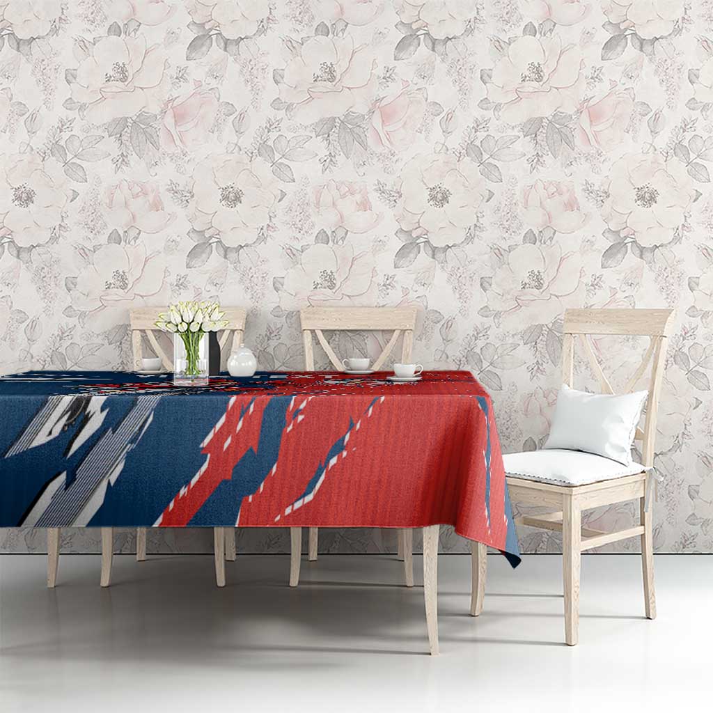 Personalized Sydney Roosters Tablecloth Dynamic Lightning Mascot Rugby Australia