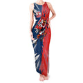 Personalized Sydney Roosters Tank Maxi Dress Dynamic Lightning Mascot Rugby Australia