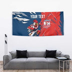 Personalized Sydney Roosters Tapestry Dynamic Lightning Mascot Rugby Australia