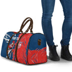 Personalized Sydney Roosters Travel Bag Dynamic Lightning Mascot Rugby Australia